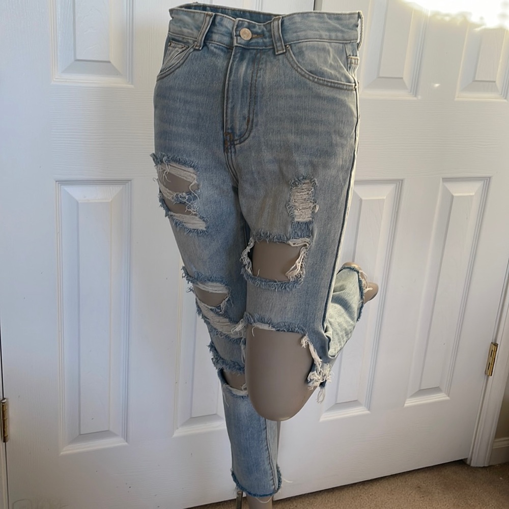 Nasty gal high waisted ripped jeans
